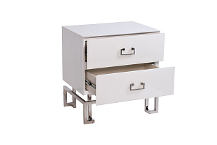 KFG085-NI Тумба 2 ящика белая/хром 55*40*58см_s2 3 (превью)