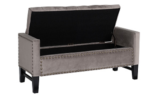 Alice BG Банкетка открывающаяся велюр бежевый 127*50*56см_s2