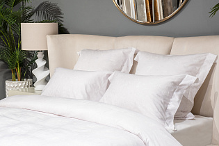 144HF-40509 Комплект наволочек Лоренцо, сатин 400TC,белый, 70*70см (2шт)_s2