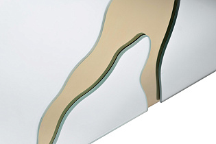 KFG199 Тумба зеркальная с золотым декором 61*42*59см_s2