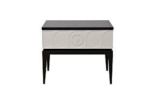 GD-00002 Тумбочка прикроватная Спинола(Spinola) черно/серая 60*40*50см_s2