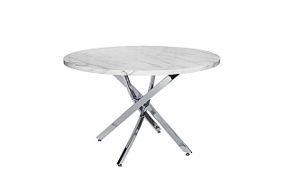 30F-911 Стол обеденный круглый d120*76см ножки хром_s2