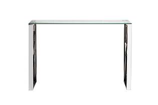 47ED-CST008 Консоль прозр.стекло/хром 120*40*78см_s2