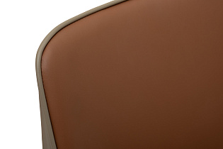 163YH-06995 Стул обеденный экокожа терракота/бежевый 55*45*82см_s2