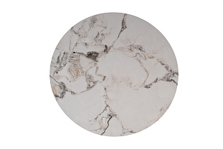 76AR-63043 Стол журнальный керамогранит белый d60*45см_s2