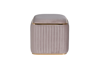 102AN-PUF-1300-SER Пуф Glarus, велюр серый 45*45*45 см_s2