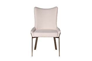 163YH-06275 Стул обеденный букле белый+бронза 57*65*91см_s2