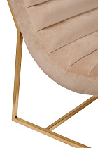 46AS-3039KRES-BEZH Кресло велюр бежевый/мат.золото 67,5*86*86см_s2