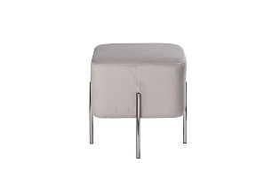 76AR-732BAN-SVSER Банкетка велюр светло-серый/хром 42*42*44см_s2 2 (превью)