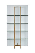 58DB-SH17071CS Стеллаж Марбелла Белый (Marbella White) бел/зол. 90*34*195см_s2