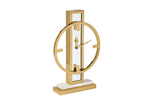 79MAL-5792 Часы настольные зеркальные  цвет золото H40см_s2