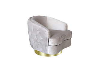 87YY-1827 BG Кресло вращающееся, велюр светло-серый 81*84*71см_s2