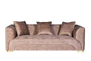 87YY-2047-3 BG Диван трехместный велюр бежевый 245*105*76см_s2