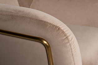46AS-AR2976-BG Кресло велюр бежевый/мат.зол. 75*87*80см_s2