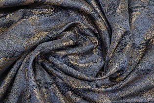 121GD-TON09-PORT GOL Портьера МОДЕНА (MODENA) голубая  275*260см_s2