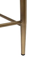 163YH-16574 Стул барный экокожа бежевый+бронза 43*46*93см_s2