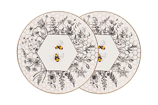 133-361 Набор тарелок закусочных «Harmony» пчёлы 2 шт, 20,5 см_s2 1 (превью)