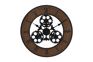 HZ1300630 Часы настенные под дерево d57см_s2