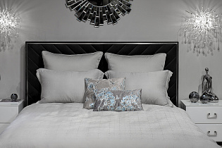 180JOD-18021 Комплект постельного белья Муар, бамбук, оливковый, Двуспальный евро (200*220)_s2