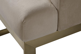 76AR-612GOLD-CR Стул велюр св.бежевый/матовое золото 58*59*78см_s2