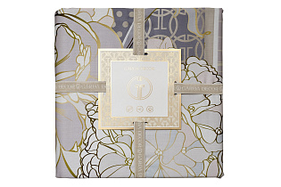 130HB-00021 Пододеяльник сатин принт Пионы серый 230*210_s2