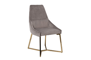 30C-1185 GRE Стул велюр серый на метал.основании 55*62*94см_s2