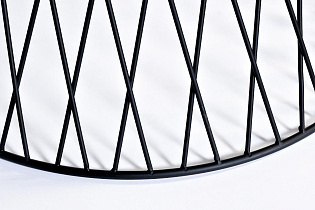 46AS-DT5019-BL Стол обеденный темн.стекло/черн.металл d120*75см_s2