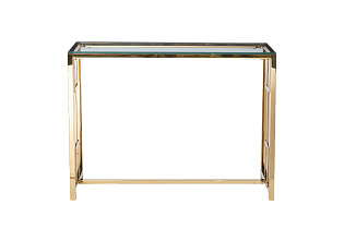 47ED-CST072GOLD Консоль прозр.стекло/золото 100*30*78см_s2