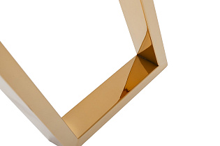 910 Стол письменный стекло прозр/золото 120*60*78см_s2