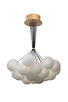 162FL-61919 Светильник подвесной Шары (Globo) d.70см, металл цвет золото_s2