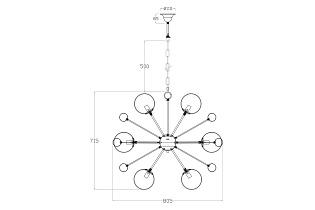 20MD3503-12 Светильник потолочный золотой d80_s2