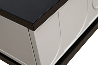 GD-00002 Тумбочка прикроватная Спинола(Spinola) черно/серая 60*40*50см_s2