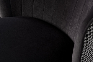 30C-309W GR Cтул барный велюр серый 54*54*106см с ч/б спинкой_s2