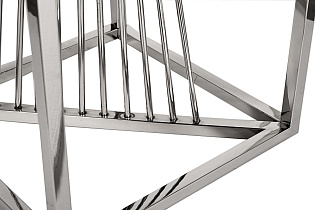 13RXET8082L-SILVER Стол журнальный стекло черн./серебро 38*38*70_s2