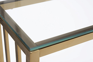 47ED-CST072GOLD Консоль прозр.стекло/золото 100*30*78см_s2