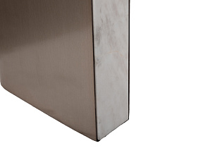 57EL-10082 Стол журнальный натур.белый мрамор Cass White d 105*37см_s2