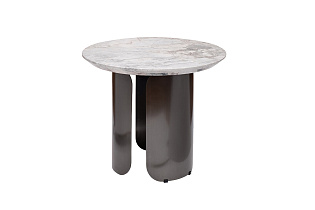 57EL-79702 Стол журнальный натур.серый мрамор d 60*50см_s2