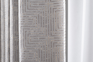 121GD-00005 Портьера Глянец (Gloss) сер 275*260_s2