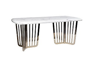 33FS-1800-STOL/OB-BEL Стол обеденный Pearl White 180*90*76.2см_s2