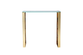 47ED-CST008/80GOLD Консоль прозр.стекло/золото 80*30*78см_s2