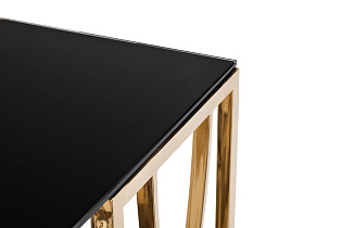 13RXC3102-GOLD Консоль стекло черн./золото 120*40*78см_s2