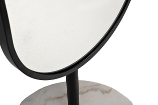 19-OA-9889 Зеркало напольное овальное рама черная d35*169см_s2