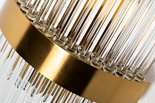 92EL-YG59025 Бра латунь, стекло прозр. 20*11*h.54см_s2