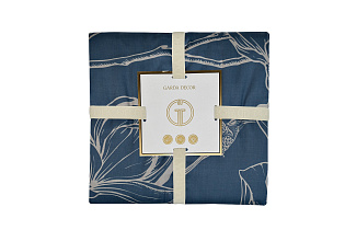 144HF-10412 Пододеяльник принт тенсель Магнолия cиний 220*200_s2