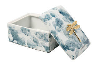 55RD6078L Шкатулка голубая со стрекозой 19*14*13см_s2