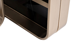 76AR-3183-STOL/ZH Стол журнальный иск. камень черный / золото 50*50*50см_s2