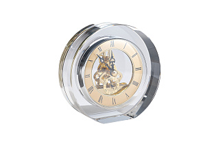 C81072 Часы настольные круглые, 12*5.3*12 см. цвет золото_s2