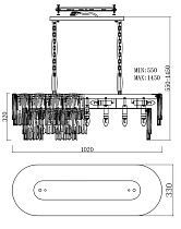 164FA-33125 Люстра подвесная прямоуг.102см_s2