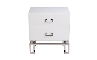 KFG085-NI Тумба 2 ящика белая/хром 55*40*58см_s2 1 (превью)