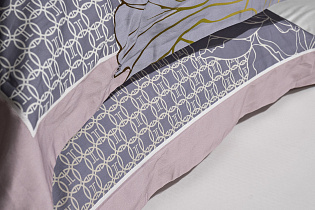 130HB-00212 Комплект наволочек сатин принт Пионы розовый  50*70(2шт)_s2